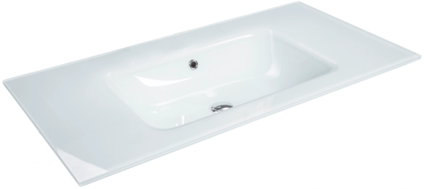 Раковина стеклянная141 см ArmadiArt Vallessi 852-141-WH ice продается только в комплекте с тумбой