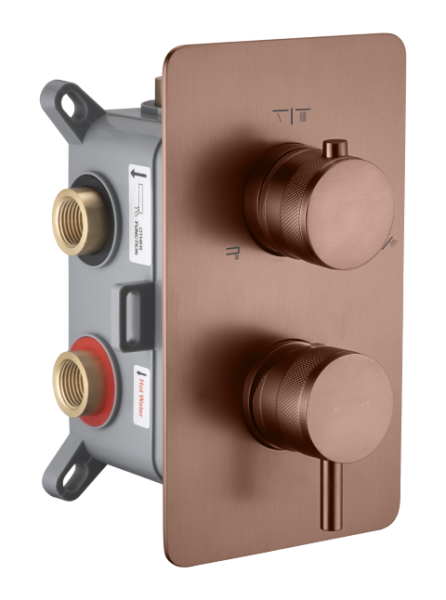 Встраиваемый смеситель Boheme Cell 135-3-BRB на 3 источника