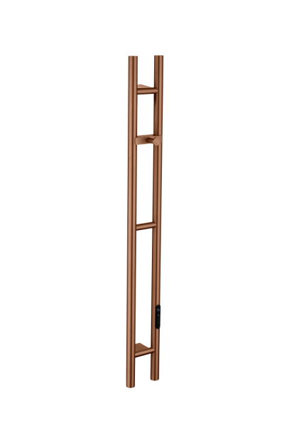 Полотенцесушитель электрический 2-трубы круглый BRUSHED BRONZE 729-BRB