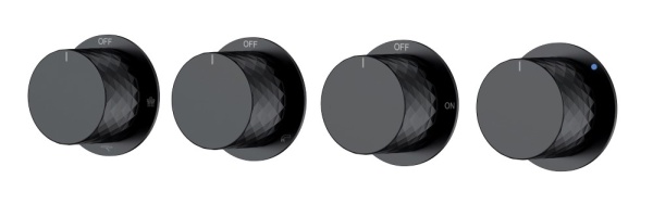 Смеситель встроенный STICK DIAMOND BLACK 5-проходной 124-5-B.1