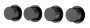 Смеситель встроенный STICK DIAMOND BLACK 5-проходной 124-5-B.1