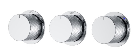Смеситель встроенный STICK DIAMOND CHROME 3-х проходной 124-3-CR.1