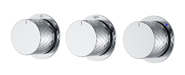Смеситель встроенный STICK DIAMOND CHROME 3-х проходной 124-3-CR.1