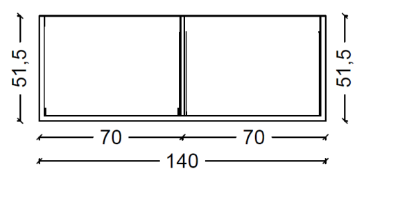Подстолье LUCIDO 140см Золото 771-140-Gold