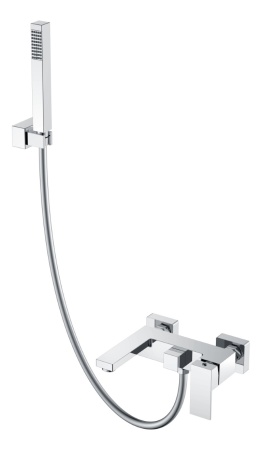 Смеситель для ванны Boheme Qubic 473-CR