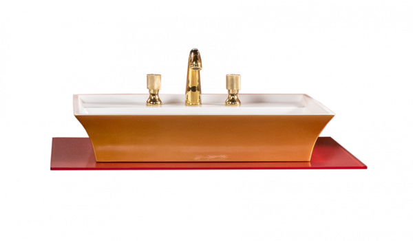 Столешница стекло 80см прямая бордо 853-080-BR