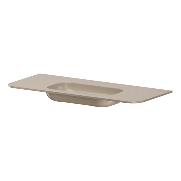 Раковина моноблок VOI 120см STONE FINISH DAPHNE 786-120-SF-D без отв.