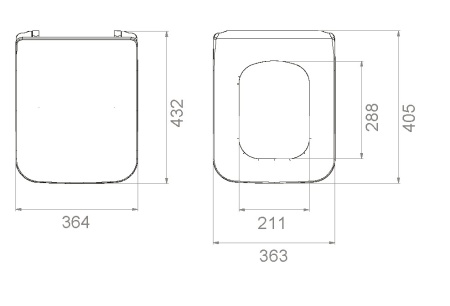 Сиденье для унитаза Boheme Mirage/Zen 968-B