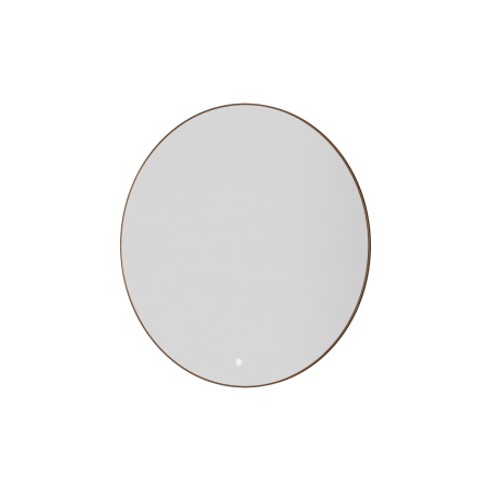 Зеркало круглое c мет. рамой, подсветка, сенсор, антизапотевание, 80см BRUSHED BRONZE 545-80-BRB