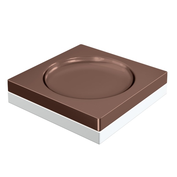 Мыльница квадратная Qubic Copper Brushed 10960-CB