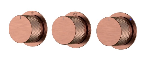 Смеситель встроенный STICK DIAMOND COPPER BRUSHED 3-х проходной 124-3-CB.1