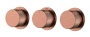 Смеситель встроенный STICK DIAMOND COPPER BRUSHED 3-х проходной 124-3-CB.1