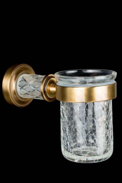 Стакан для зубных щеток Boheme Murano Cristal 10904-CRST-BR