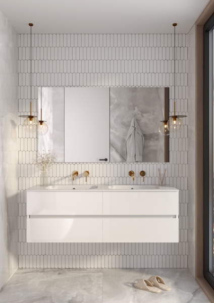 Тумба под раковину 140 см ArmadiArt Vallessi 837-140-W