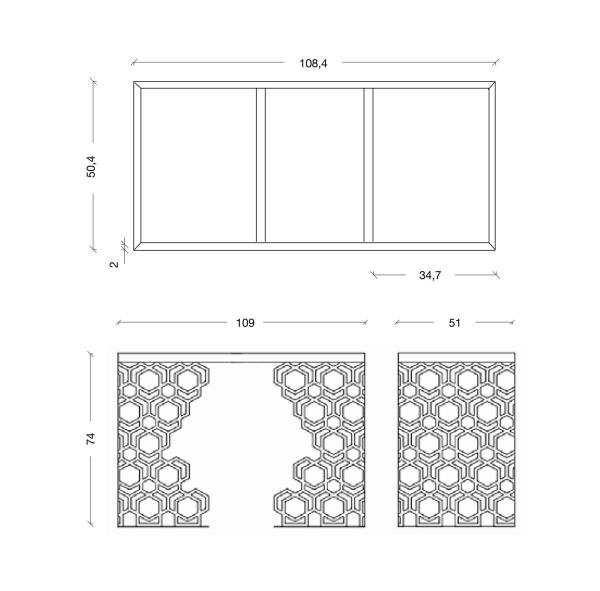 Консоль 109 см ArmadiArt Aura 891-CR