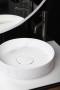 Раковина накладная Ø40 см ArmadiArt Sole Corian 801-CLCT