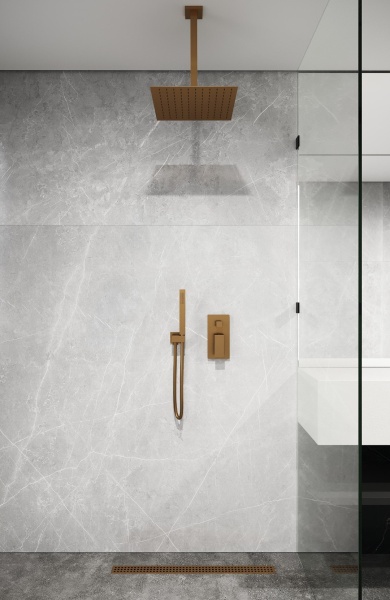 Держатель верхнего душа потолочный Boheme Qubic 629-QUBIC-GM