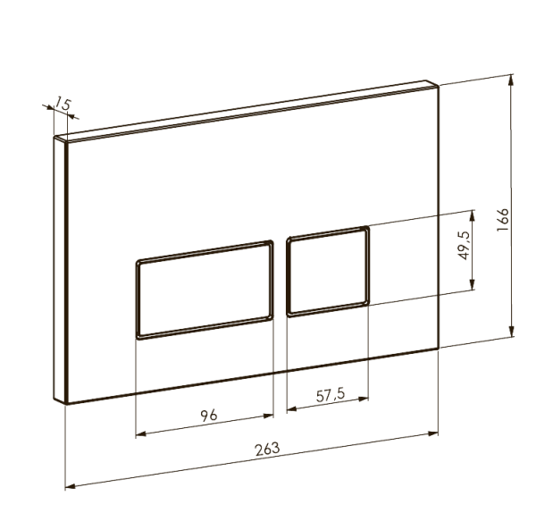 Кнопка для инсталляции Boheme 664-NB