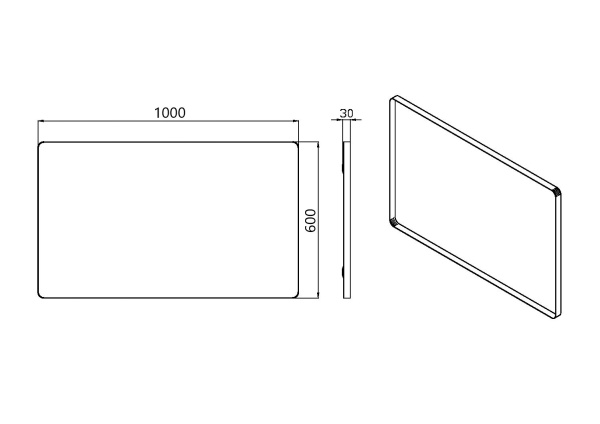 Зеркало с подсветкой 100х60 см ArmadiArt Vallessi 543
