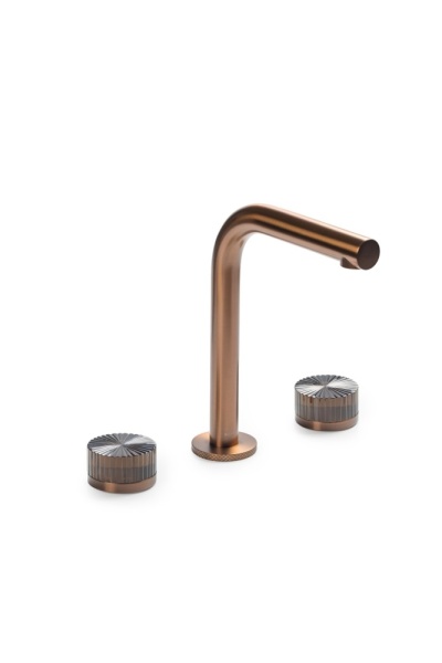 Смеситель из стены AURA на 3 отв. BRUSHED BRONZE STELLA BROWN 152-BRB-ST-BROWN