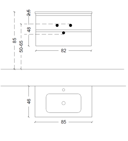 Тумба CAPOLDA 85 light wood 849-085-LW