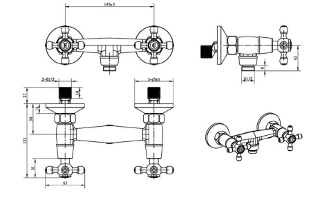 Смеситель для душа Boheme Camelia 274-Camelia