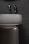 Раковина круглая, полиэфирная GLOW SMOKE цвет LUNA 810-GS-L
