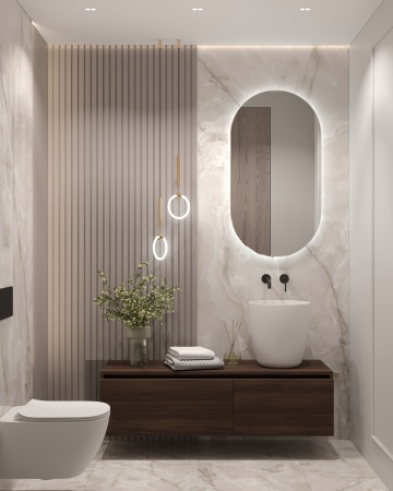 Раковина накладная Ø39 см ArmadiArt Corian 884-39