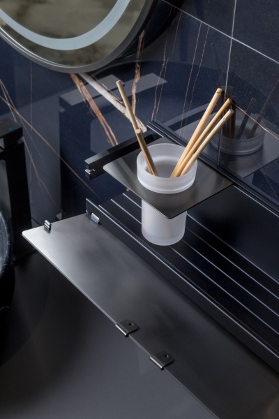 Стакан для зубных щеток для полки Boheme Space 10966-GM-TUM