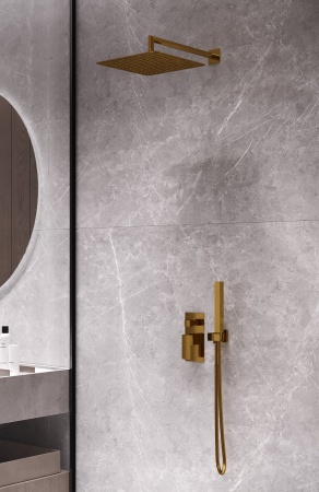 Встраиваемая душевая система Boheme Qubic 474-3-BR