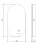 Зеркало с подсветкой 60х110 см ArmadiArt Modern 568-G-MDF