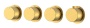 Смеситель встроенный с термостатом STICK DIAMOND MATT GOLD 5-проходной 124-T-5-MG.1