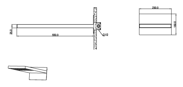 Лейка верхняя FUSION White 419-MW