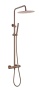 Стойка для душа с термостатом UNO BRUSHED BRONZE без излива 468-T-2-BRB